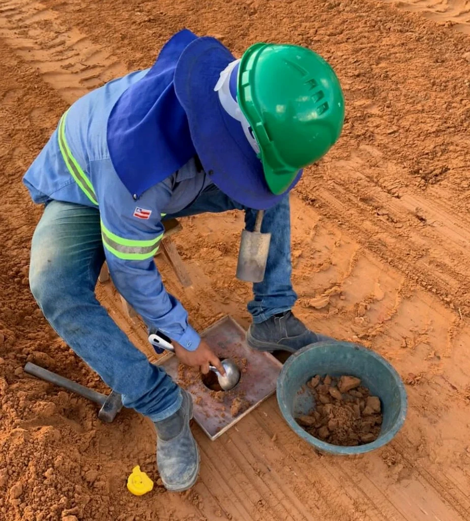 Field Density Testing – Sand Cone Method in Fargo, ND